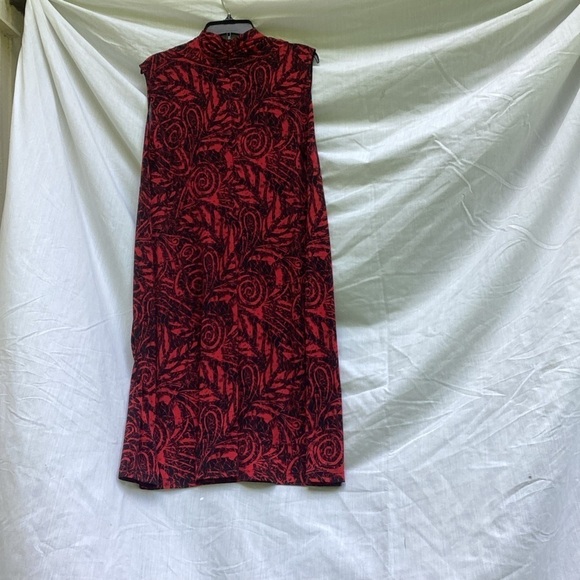 Preseption Women red and black patterned academia dress, size XL - Picture 8 of 9
